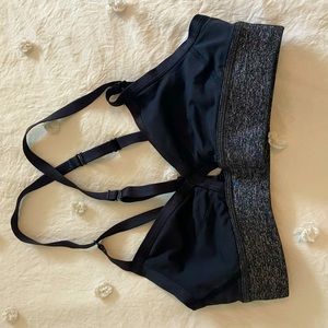 Black lululemon sports bra